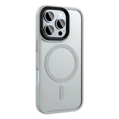 Apple iPhone 16 Pro Kılıf Mat Arka Yüzey Wireless Şarj Özellikli Redclick Flet Magsafe Kapak - 6