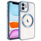 iPhone 11 Kılıf Magsafe Wireless Şarj Özellikli Setro Silikon - 7