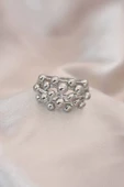 Ayarlamalı Silver Renk Metal Bombeli Boluncuk Model Yüzük thumbnail 1