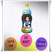 Bebek Çocuk Doğum Günü Resimli Ahşap Magnet 20 Adet a4 - 1