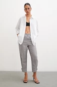 Lastikli Salaş Pantolon Gri thumbnail 2