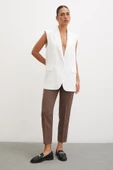 Skinny Kumaş Pantolon Kahve - 4