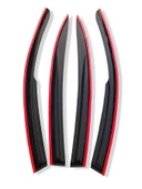 Toyota Corolla Hb Düz Kırmızı Kromlu Cam Rüzgarlığı 2001-2007 Arası thumbnail 3