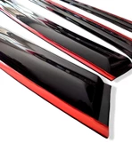 BMW F30 Düz Kırmızı Kromlu Cam Rüzgarlığı 2012-2018 Arası thumbnail 1