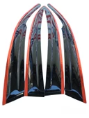 Citroen C-elysse Düz Kırmızı Kromlu Cam Rüzgarlığı thumbnail 2