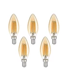 4W Rustik Ampul 2700K (Amber Işık) E14 Duy - 5 ADET - 1