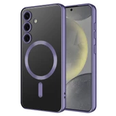 Samsung Galaxy S24 Plus Kılıf Kamera Korumalı Kablosuz Wireless Şarj Özellikli Demre Kapak thumbnail 7