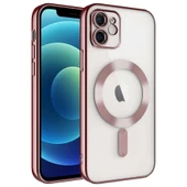 iPhone 12 Kılıf Kamera Korumalı Kablosuz Wireless Şarj Özellikli Demre Kapak thumbnail 4