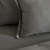Karaca Home Weena Çift Kişilik Krep Nevresim Jakar Pike Takımı Gri - 9