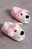Albishoes Sevimli Köpek Hayvan Figürlü Peluş Yumuşak Taban Ev Botu Kışlık Hayvanlı Ev Panduf (30-40) - 3