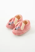 Albishoes Kız Çocuk Panduf Ev Patiği Pamuk Astarlı Tavşan Figür Ev Kreş Ayakkabısı Sevimli Tavşan - 4