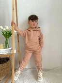 ERKEK ÇOCUK KREŞ OKUL KAPŞONLU PAMUK EŞOFMAN TAKIMI - 6