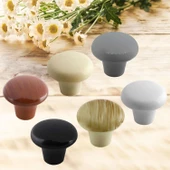 15 Adet Sert Plastik Mantar Düğme Kulp Siyah Dolap Mobilya Mutfak Dolabı Çekmece Kapak Kulpu Kulbu - 6