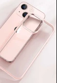 iPhone 13 Kılıf Renkli Silikon Kenarlı Krom Kapak thumbnail 5