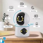 MPIA AOI Dual Lens 360° Görüş Hareketli Wireless Akıllı Kamerası Türkçe (carecampro) Uygulama - 6