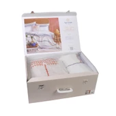 ÇİFT KİŞİLİK PAMUK YATAK ÖRTÜSÜ SETİ CALI INDIGO - YATAK ORTUSU SET - 5