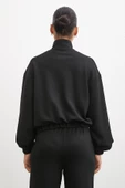 Fermuarlı Sweatshirt Siyah - 2