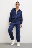 Fermuarlı Sweatshirt Lacivert - 6