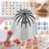 Büyük Boy Kapalı Yıldız 14 Diş Krema Duyu 35x4x45 Mm | İthal Krema Torbası Hediye (DY-901) - 1