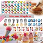 Büyük Boy Kapalı Yıldız 8 Diş Krema Duyu 36x6x48 Mm | İthal Krema Torbası Hediye (DY-904) - 5