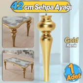 Damla Plastik Sehpa Ayağı 42 cm Gold Altın Orta Sehpası Ayak Zigon Sehpa Mobilya Masa Ayakları - 1