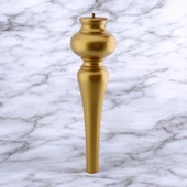 Damla Plastik Sehpa Ayağı 42 cm Gold Altın Orta Sehpası Ayak Zigon Sehpa Mobilya Masa Ayakları - 7