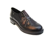 Venüs 1849924k Kadın Hakiki Deri Atom Siyah Ve Vizon Ayakkabı 184992k - 1