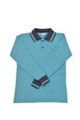 Kolej Polo Yaka Sweat Yeşil Füme BGL-ST03879 - 2