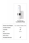 BRAUN Fs1000 Mini Tüy Alma Makinesi Pil Ve Temizleme Fırçası, Seyahat Boy, Kablosuz Kullanım - 6