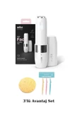 BRAUN Mini Tüy Alma Makinesi Pil/Fırça Seyahat Boy Bıyık, Çene - Sünger Ve 3'Lü Kaş Usturası Hediyeli - 1