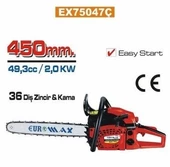 Euromax 75047C Motorlu Testere 2.6Hp 36 Diş - 4