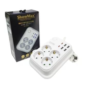 Showmax SH-4629 Termal Akım Korumalı 2 Metre Priz - 1