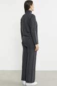 Tam Balıkçı Yaka Kazak Pantolon Triko Takım - Antrasit - 6