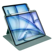 Apple iPad Pro 12.9 2022 M2 Uyumlu  Kılıf Termik Kalem Bölmeli Dönebilen Standlı Kılıf - 5