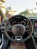 Renault Megane 4 Araca Tam Uyumlu Dikmeli Direksiyon Kılıfı (5D Kristal Karbon Soft Nokta) thumbnail 1