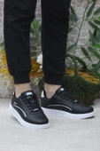 Fort Wks 2765 Siyah Beyaz Hafif Rahat Sneaker Kadın Spor Ayakkabı - 2