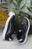 Fort Wks 2765 Siyah Beyaz Hafif Rahat Sneaker Kadın Spor Ayakkabı - 5