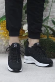 Fort Guja 24K304 Siyah Taş Detaylı Kalın Taban Sneaker Kadın Ayakkabı - 2