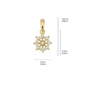 14 Ayar Altın Dümen Kolye Ucu 0,65 gr thumbnail 2