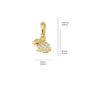 14 Ayar Altın Tavşan Kolye Ucu 0,54 gr - 2