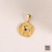 14 Ayar Altın Oğlak Burç Kolye Ucu 1,79 gr - 4