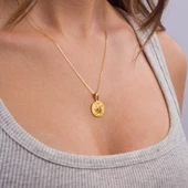 14 Ayar Altın Aslan Burç Kolye Ucu 1,98 gr thumbnail 5