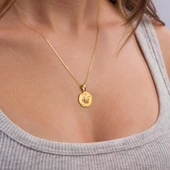 14 Ayar Altın Aslan Burç Kolye Ucu 1,98 gr thumbnail 2