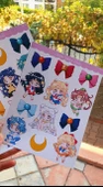 Sailor Moon- Ay Savaşçısı sticker 2li -Anime çıkartma-etiket-laptop telefon süsleme thumbnail 8