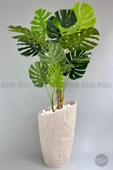BİÇİÇEK   Yapay Monstera Ağacı 200 cm lux dış mekan saksıda thumbnail 11