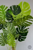 BİÇİÇEK   Yapay Monstera Ağacı 200 cm lux dış mekan saksıda thumbnail 12