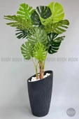 BİÇİÇEK   Yapay Monstera Ağacı 200 cm lux dış mekan saksıda thumbnail 1
