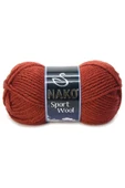 1 Adet Sport Wool Atkı Bere Ceket Yelek Örgü İpi Yünü No: 4409 Kiremit - 1