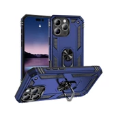 Gpack Apple iPhone 16 Pro Max Kılıf Vega Sert Silikon Tank Standlı Yüzüklü Mıknatıslı thumbnail 2