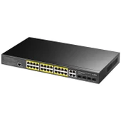 Cudy Gs2028Ps4-400W 24 Port 10/100/1000 Yönetilebilir (L2) +4 Port Gb. 4 Sfp (1Gb) Rack Mount (24 Port Poe+) 400W Switch - 1